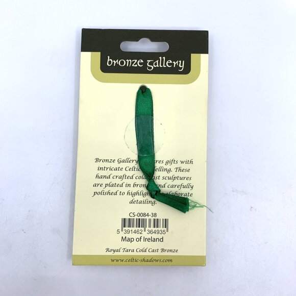 Bronze Gallery Map of Ireland Holiday Ornament Christmas Celtic Irish 3 1/2" - Picture 3 of 4